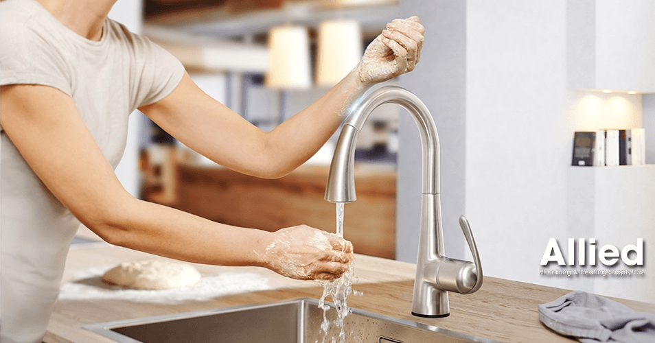 grohe faucet in use